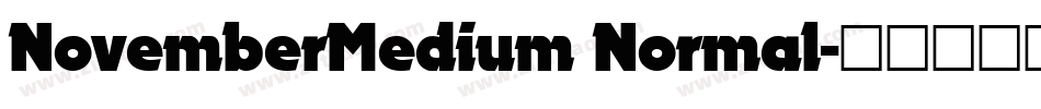 NovemberMedium Normal字体转换